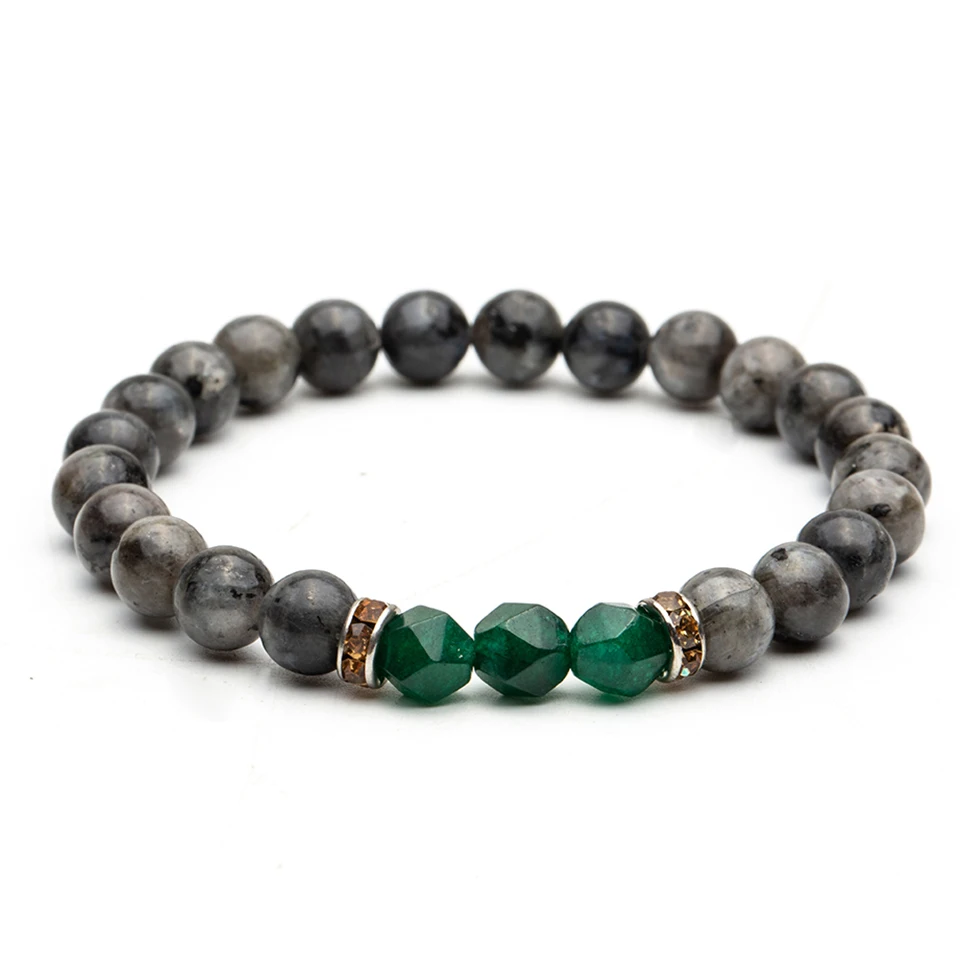

8mm Nature Stone Beads Gem Stone Charm Bracelets Bangles For Men Male Buddha Strand Bracelet Jewelry Accessories on Hand