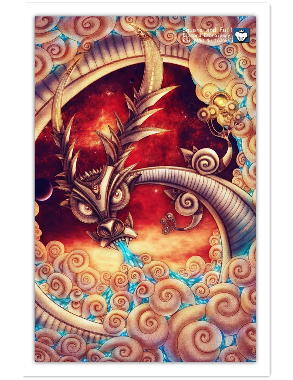 Online Shop New 3D DIY Berlian Lukisan Cross Stitch Berlian Bordir
