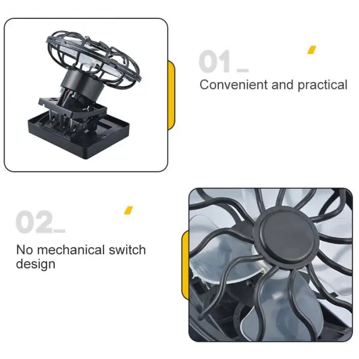 Электрический мини-вентилятор на солнечной батарее, кондиционер, напольный вентилятор охлаждения HY99