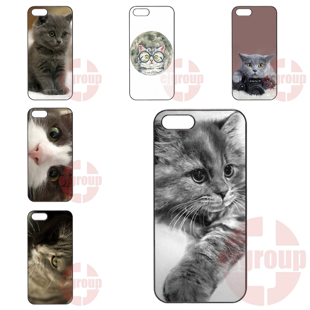 gray cat with a zenit camera For Galaxy Y S5360 Note 3 Neo Ace Nxt Plus On5 On7 On8 2016 Amazon Fire Hard Case |