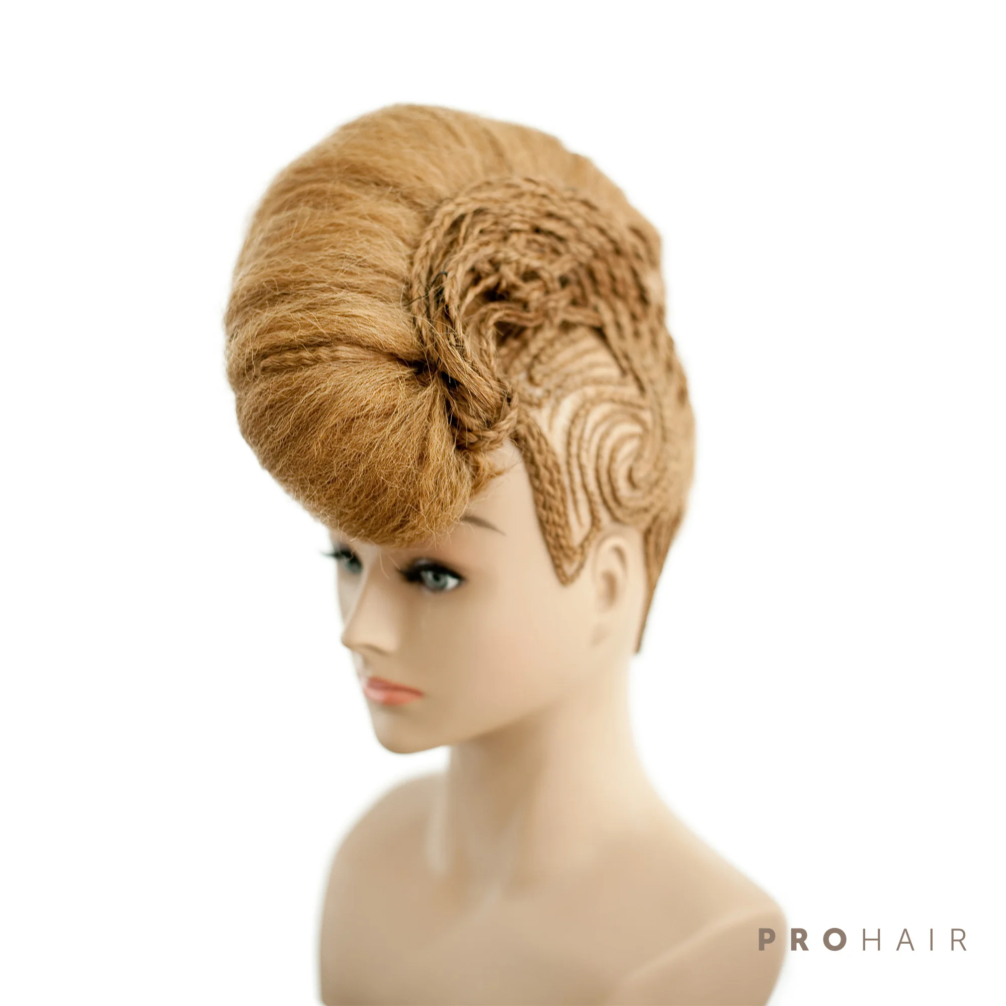 PROHAIR OMC одобренный 50 см 2" человеческие волосы темный блонд соревнование манекен головы Парикмахерская манекен голова куклы
