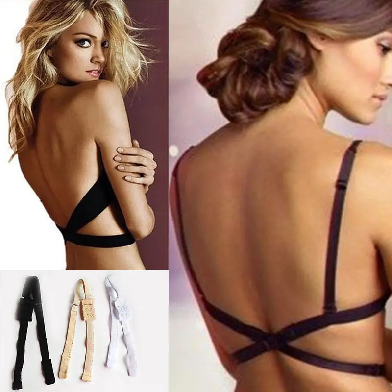 1 Pc Low Back Backless Bra Strap Sexy Fashion Women Belt For Dress