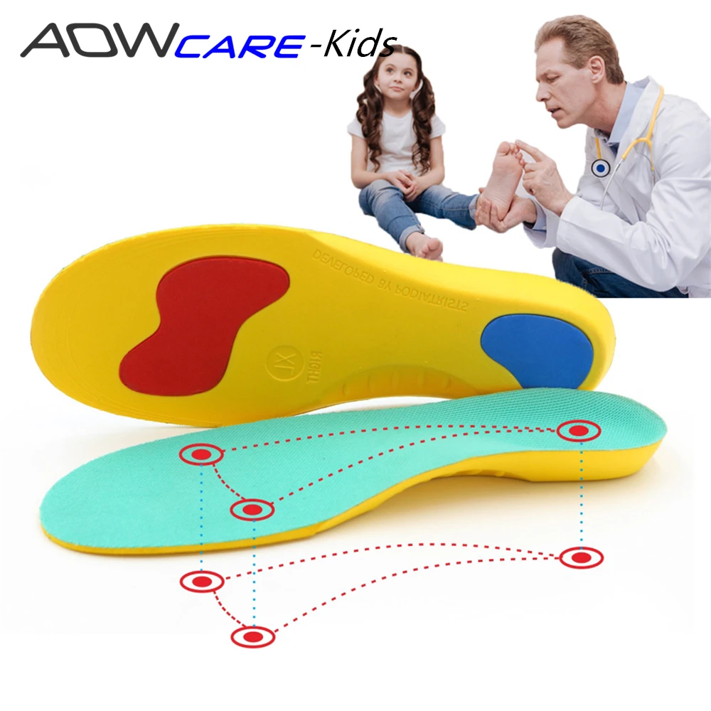 Kids Children EVA orthopedic insoles for children shoes flat foot arch