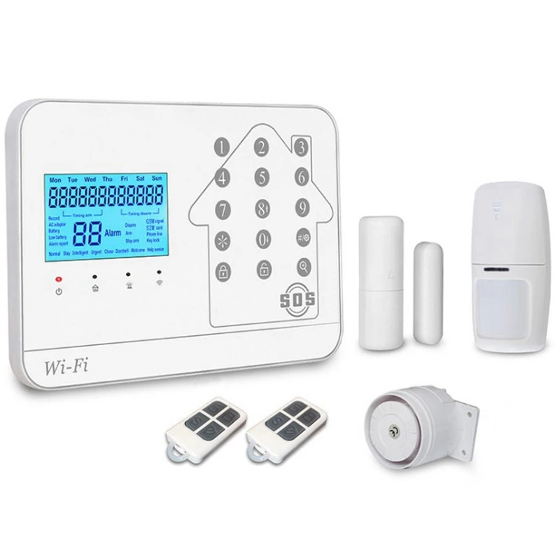 Wifi + Gsm + Pstn три сети сигнализации хост Wifi хост приложение Дистанционное приложение-будильник управление домашней безопасности