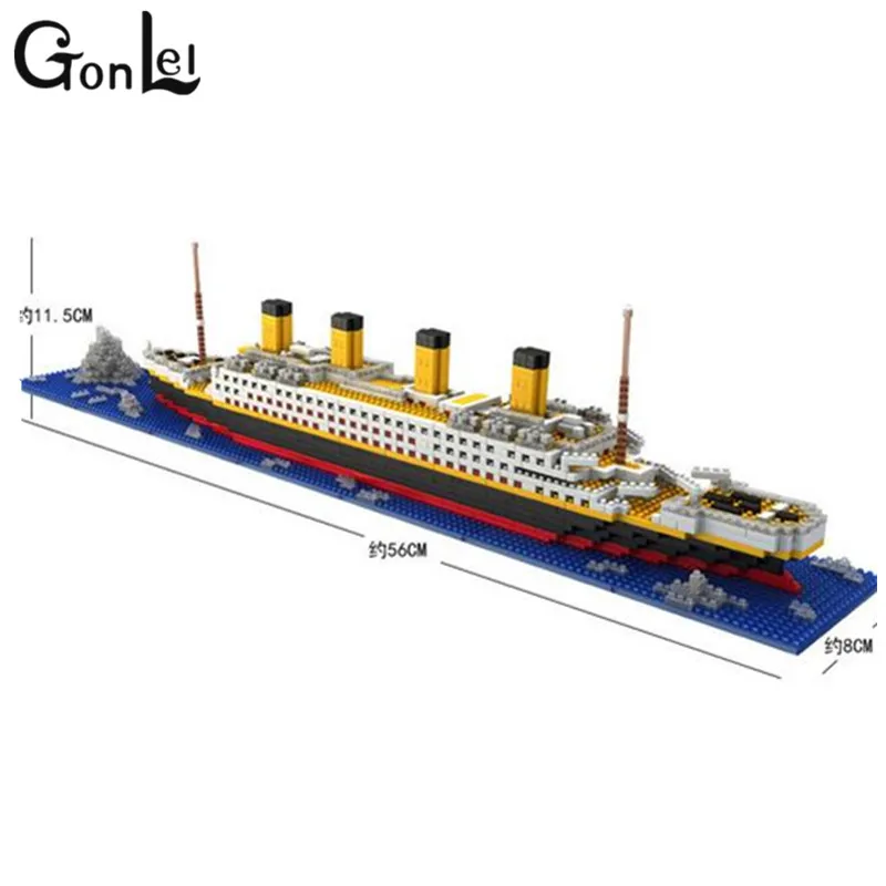 GonLeI LOZ The Titanic DIY Assemble Building Blocks Model Classical Toys Gift for Children GonLeI LOZ The Titanic DIY Assemble Building Blocks Model Classical Toys Gift for Children