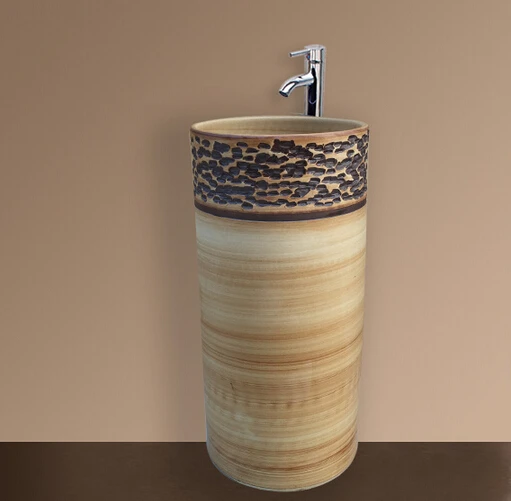 

Ceramic art basin. Conjoined column basin. The stage basin. Wash basin