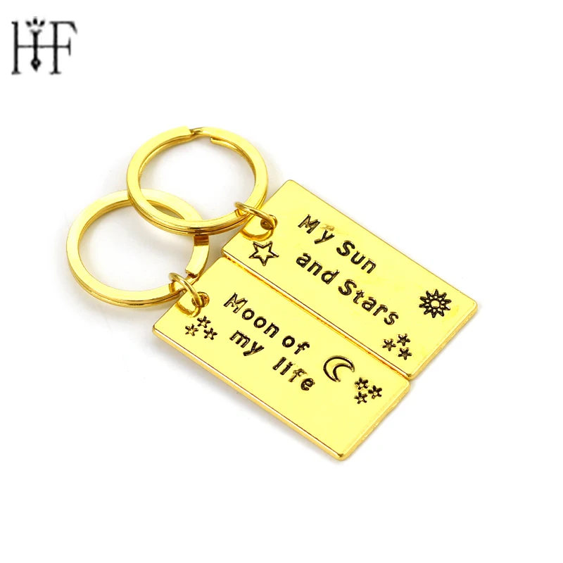 

wholesale Game of Thrones Keychain "Moon of My Life, My Sun and Stars" Lovers couple gift Game of Thrones Drogo Khaleesi Jewelry