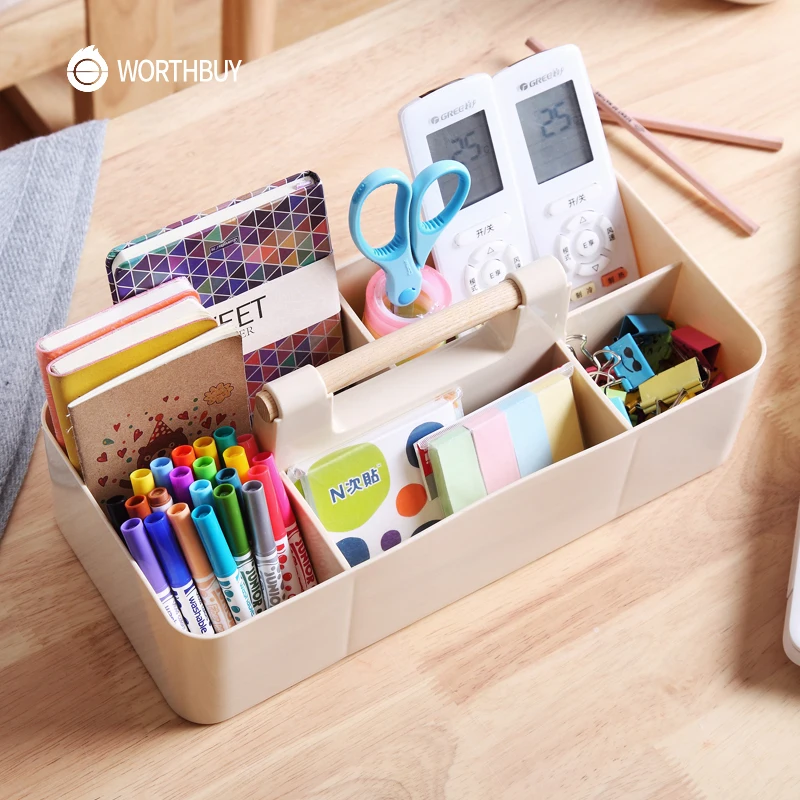 Worthbuy Multifunctional Desktop Sundries Storage Container