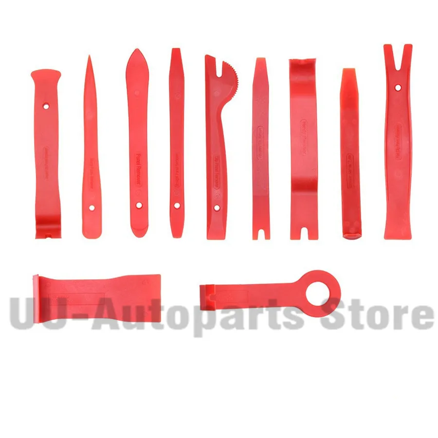 13 Pcs Car Door Molding Dash Interior Panel Nylon Trim  Removal Tool + Auto Clips Fastener Removers Universal Free Shipping