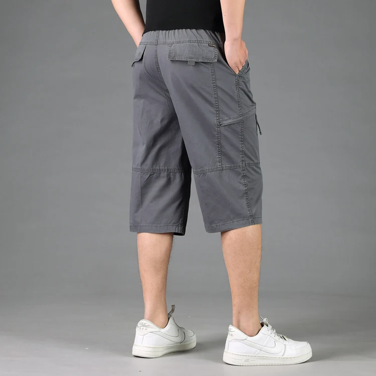 Мужские повседневные свободные шорты новый летний большой размер Короткие штаны мужские хлопок эластичный пояс оснастки шорты размер 6XL