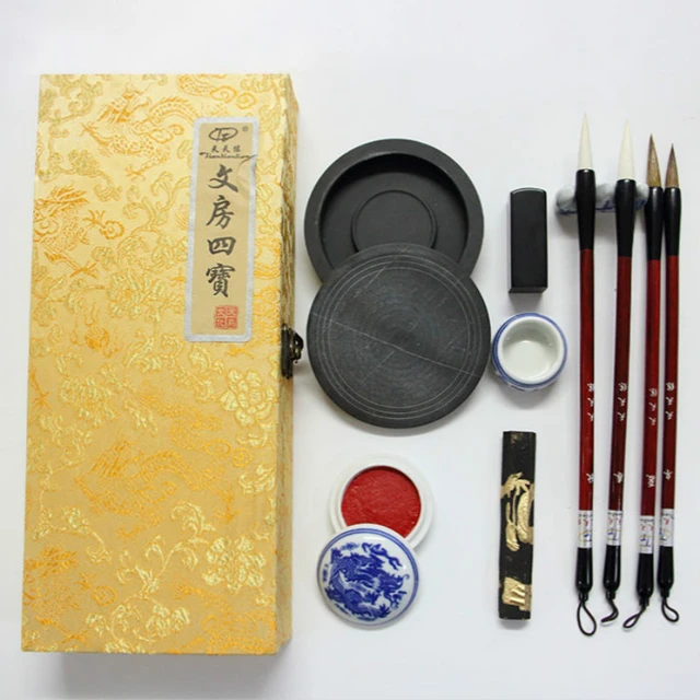 Red Stamp Ink Pad Round Chinese Yinni Pad Red Ink-Paste Quick-Drying Red  Stamp Pad