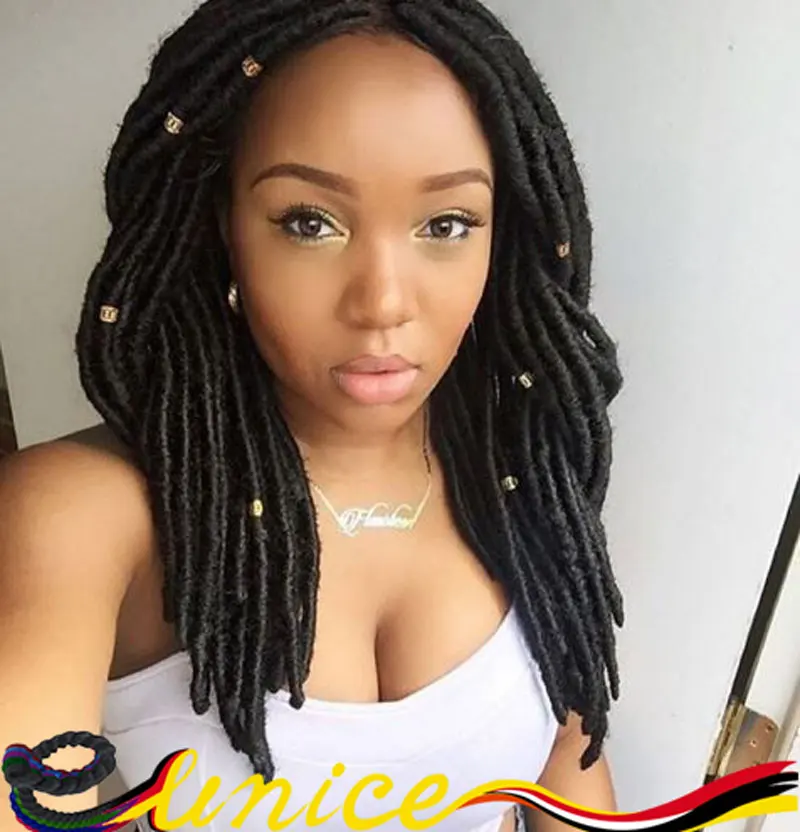 2pcs Pack 14 18 Faux Locs Braids Synthetic Hair Dread Braiding