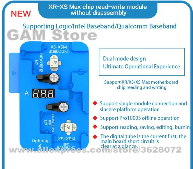 Для iPhone XR XS MAX eeprom узкополосный чип без удаления читать и писать модуль JC Progarmmer машина