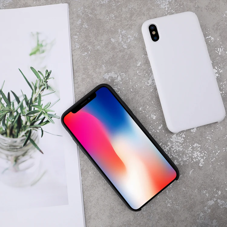 Для iPhone X чехол NILLKIN жидкий Гладкий силиконовый чехол для iPhone X роскошный защитный чехол