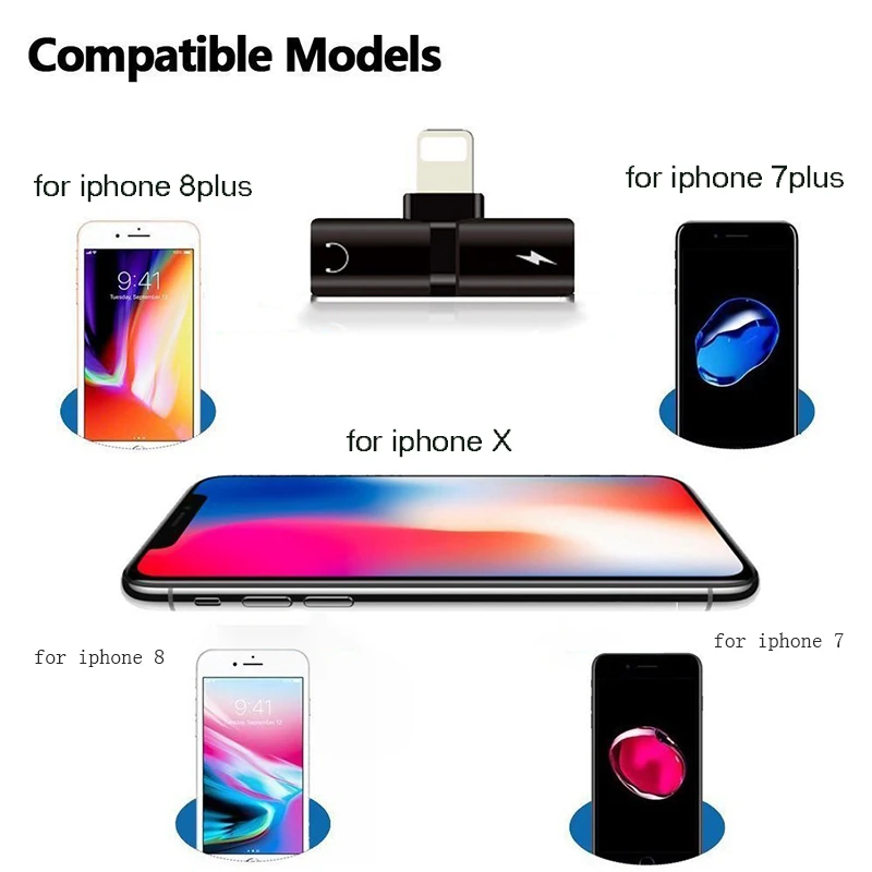 Suntaiho for iphone lightning adapter to 3.5mm jack for iphone 8 plus Charger Audio mini Adapter for iphone 7 Listenning Music Suntaiho for iphone lightning adapter to 3.5mm jack for iphone 8 plus Charger Audio mini Adapter for iphone 7 Listenning Music