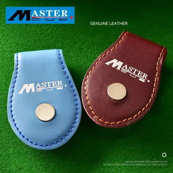 

Original MASTER Chalk Holder Magnetic Chalks Holder for Billiard Snooker Pool Genuine Leather Holder Billiard Accessories Billia
