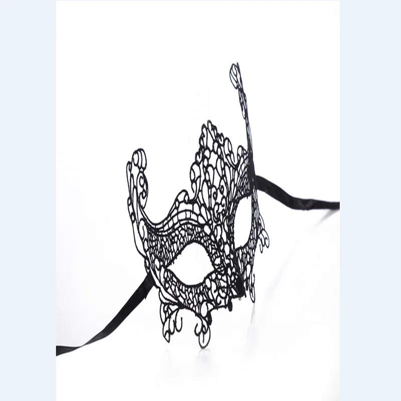 15 Стиль пикантные Вечерние Маски для женщин Черное кружево сексуальное Лицо Маска Для Глаз Венецианский карнавал-маскарад маска для вечеринок костюм - Цвет: Коричневый