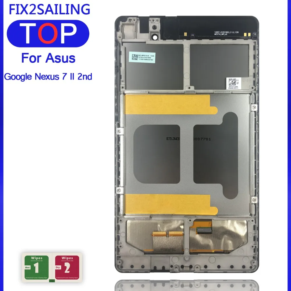 Для ASUS Google Nexus 7 2nd 2013 FHD ME571 ME571K ME571KL рабочий ЖК-дисплей сенсорный экран дигитайзер Рамка Замена