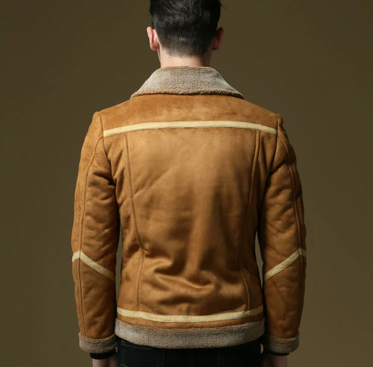 suede leather jacket coffee 05