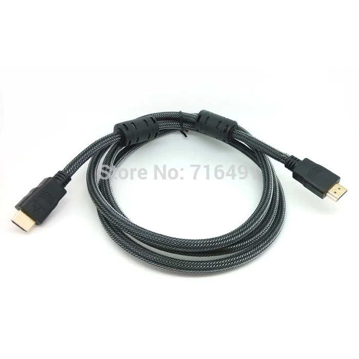 Высокая Скорость качество 1,8 м золото видео HDTV 1080 P 3D Кабель HDMI V1.4 19 контактный Ethernet канал мужчинами компьютерный кабель