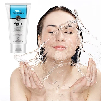 

100% Pure Natural Milk Facial Cleanser for Face Care,Skin Acne Treatment Oil, Blackhead Remover Anti Scar Spots Facial Beauty