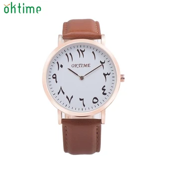 

2017 Women Retro Design Leather Band Analog Alloy Quartz Wrist Watch Men Relojes de Hombre Fe22