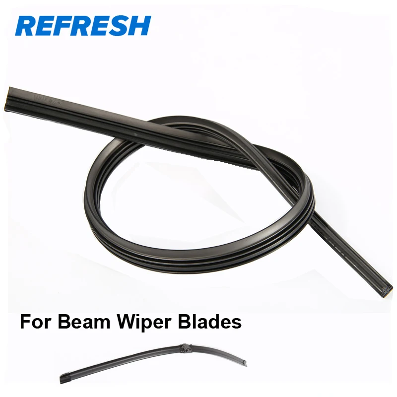 

Universal Car Beam wiper blades Refill Natural Rubber 14" 16" 17" 18" 19" 20" 21" 22" 24" 26"
