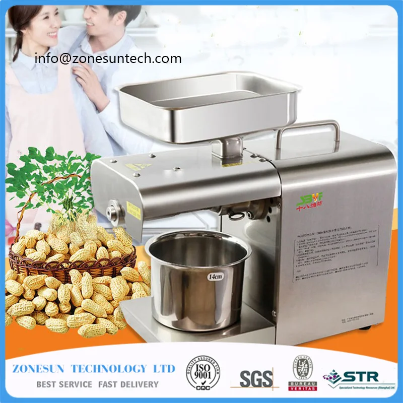 Stainless Steel 110V Or 220V For Choose Olive Oil Press Machine Commercial Grade Oil Extraction Expeller Presser