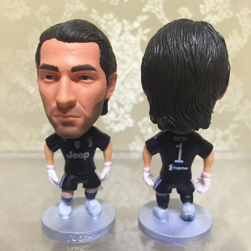 

Soccerwe 2018 Season 2.55 Inches Height Football Dolls Serie A JUV Player 1 Gianluigi Buffon Figurine Christmas Gift Black