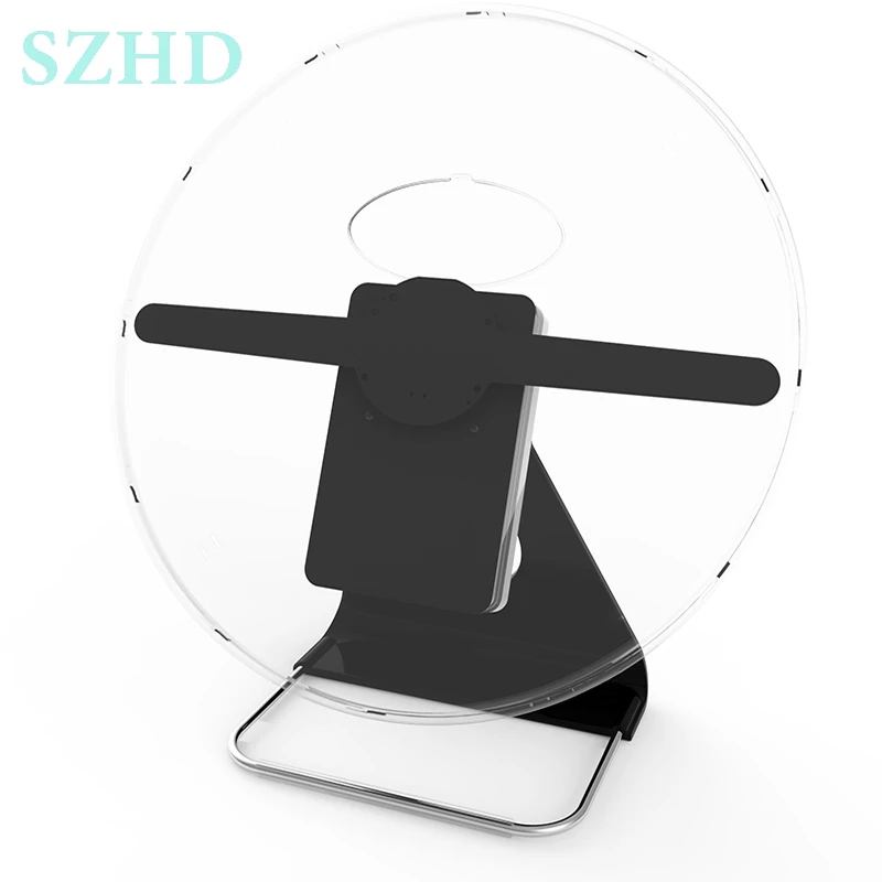 Цветной голографический 3d-вентилятор SZHD 30 см с аккумулятором | Лампы и освещение