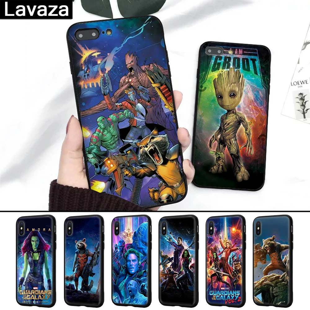 Силиконовый чехол Lavaza Guardians для iPhone 5 5S 6 6S 7 8 11 Pro Plus X XR XS Max | Мобильные телефоны и