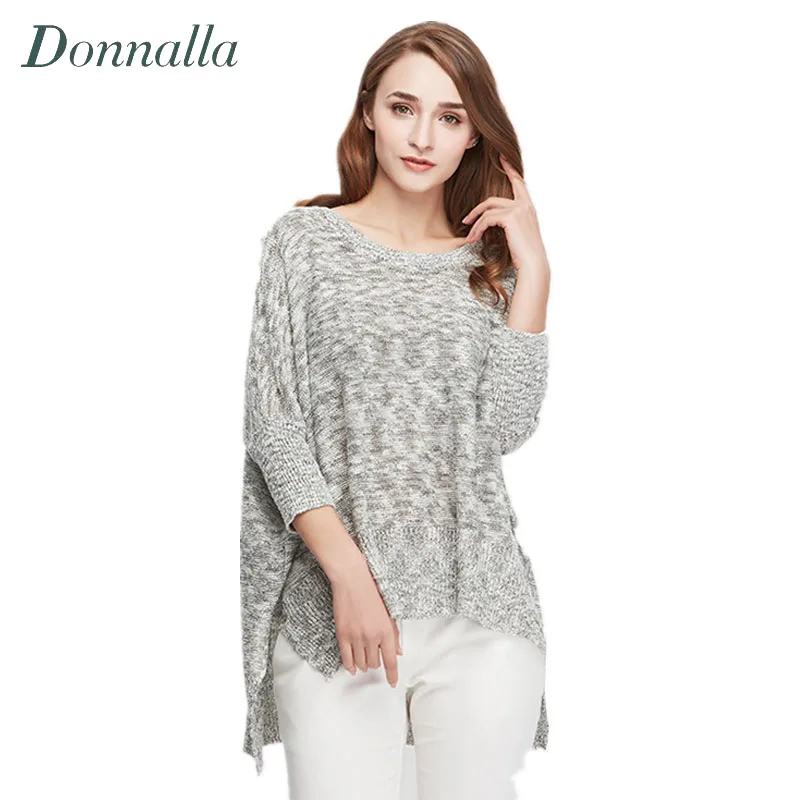 Aliexpress.com : Buy Woman Sweaters Long Sleeve Loose Thin Asymmetric Sweater Lady Spring Summer 