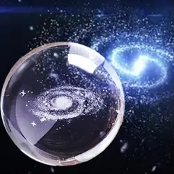 6 см Лазерная гравированная кварцевая солнечная система шар 3D миниатюрная модель планеты светодиодный Кристальные шарики-сферы Глобус