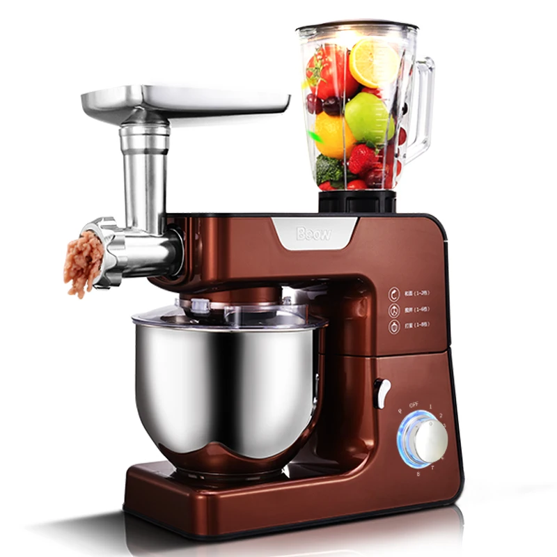 

5L Stand mixer Multifunctional Food mixer Dough knead machine Meat grinder Juice Chef machine Food procesor BO-C03