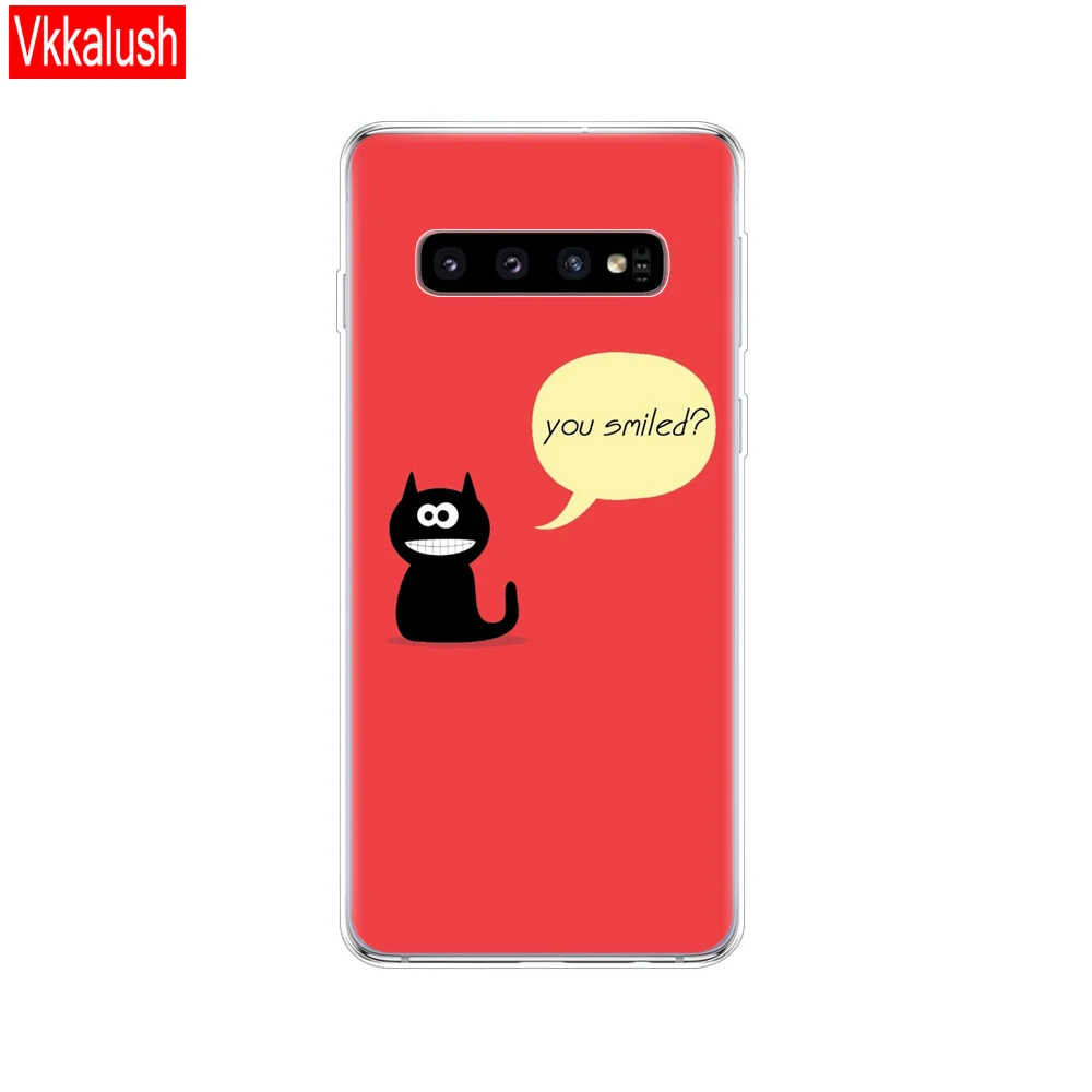 11058 Для samsung Galaxy S10 чехол S10Plus чехол Чехол из силикона и ТПУ для телефона с S10 E чехол на samsung S10 плюс G975F S 10 SM-G973F чехол - Цвет: 11058