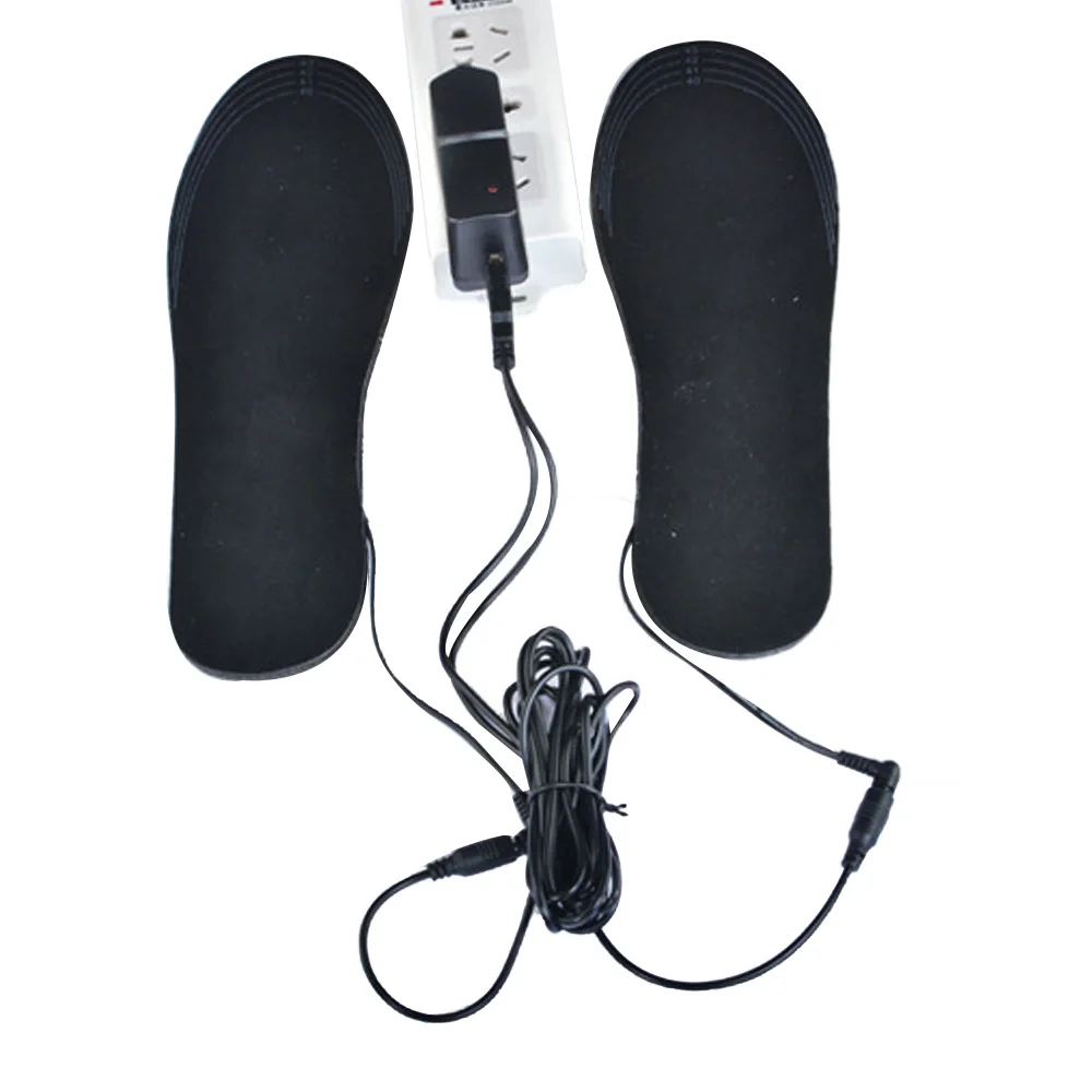 1 Pair USB Heated Insoles Foot Warming Pad Feet Warmer Sock Pad Mat Winter Outdoor Sports Heating Shoe Insoles Winter Warm