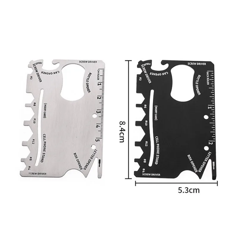 

Multi Tools 12 in 1 Multifunction Outdoor Hunting Camping Pocket Military Credit Card Stainless Steel Emergency Rescue Pocket Su