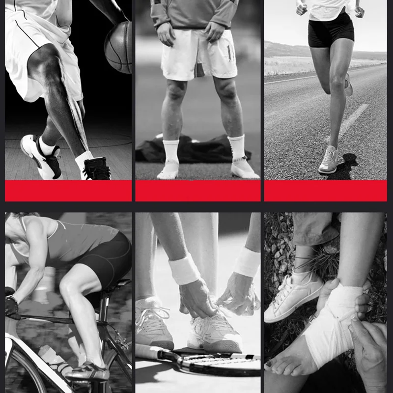 1 шт. поддержка лодыжки рукав для ног Скоба от растяжений защита пятки регулируемая, баскетбольная футбол, таэквондо спортивная защита