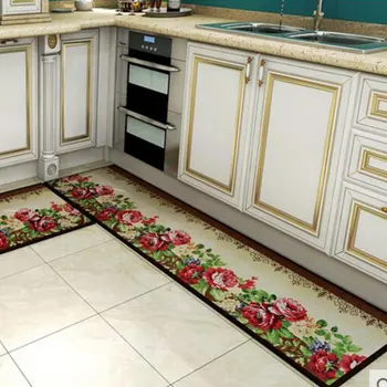 

2PCS/Set Water Absorption Non-slip Rug Entrance Strip Floor Mat Coffee Table Area Carpets For Kitchen Bathroom Mats Alfombras
