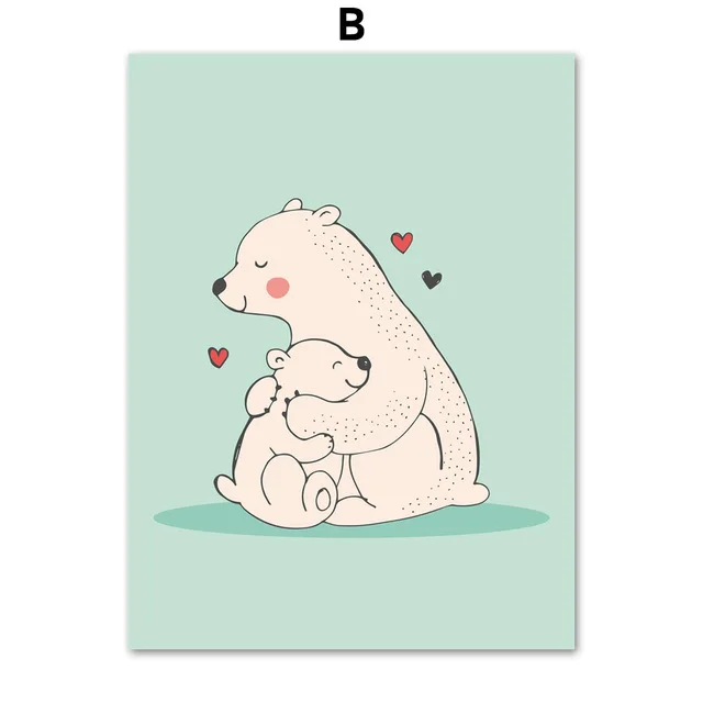 Cartoon-Loving-Heart-Bear-Nordic-Posters-And-Prints-Wall-Art-Canvas-Painting-Wall-Pictures-Kids-Room.jpg_640x640 (1)