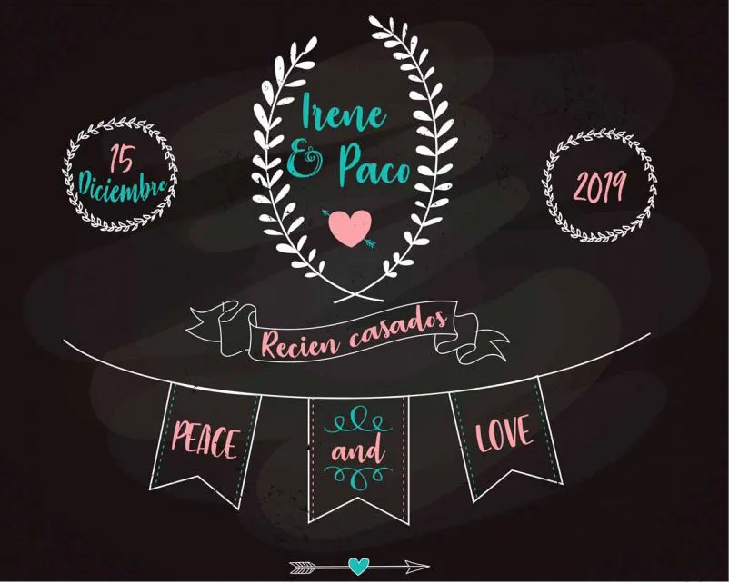 Пользовательский фон для фотосъемки Boda Peace And Love1 фотостудия Высокое качество
