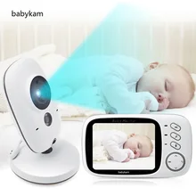Babykam Baby Monitor baba electronics baby monitors with 3.2 inch LCD IR Night vision 2 way talk 8 Lullabies Temperature monitor