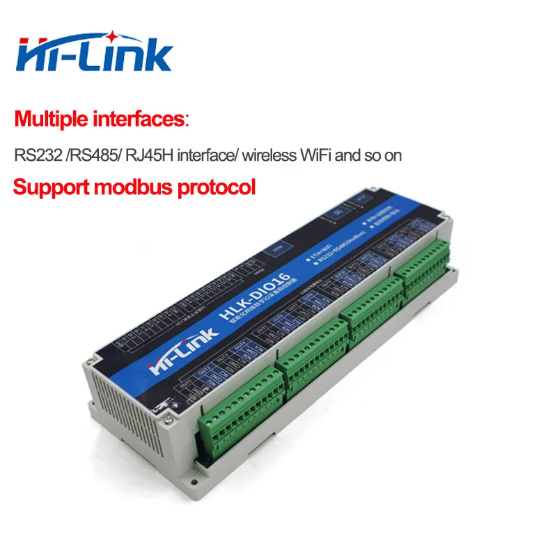 

Free shippping 16 Channel Digital IO WiFi Relay Module/wireless remote control LAN WAN support Modbus smart home relay switch