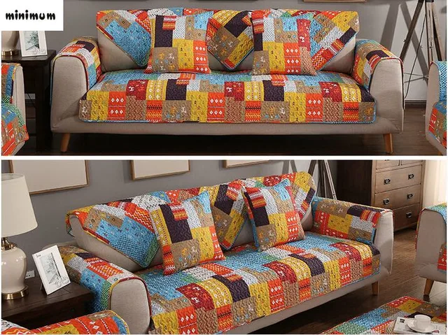 Modern Living Room Watercolor Sofa Cover Combination Cushion Sofa Cover Combination Cushion