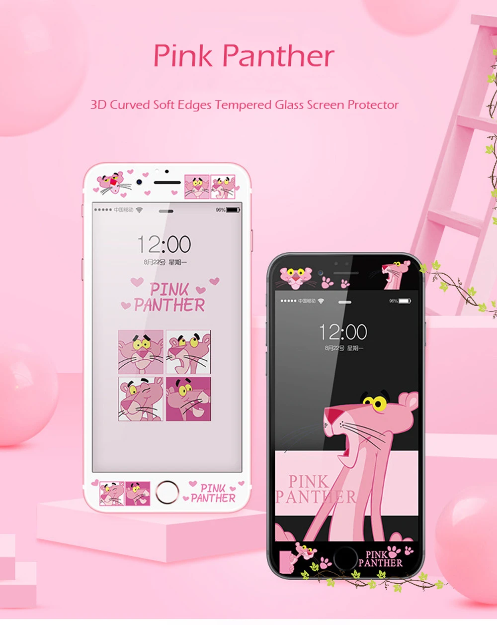 9H-HD-Tempered-Glass-Screen-Protector-For-iPhone-6-6s-Plus-7-Plus-8-Plus-Pink-Panther-Cartoon-Cute-3D-Curved-Soft-Edge-Film-SF48- (1)