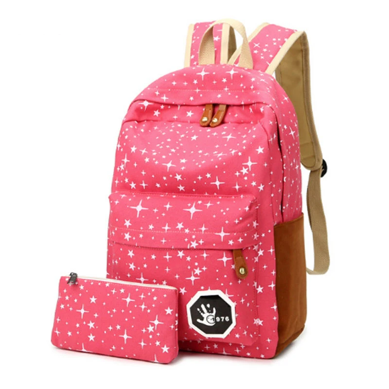 2015 New Chinese style school bags girls&boy canvas backpack men's