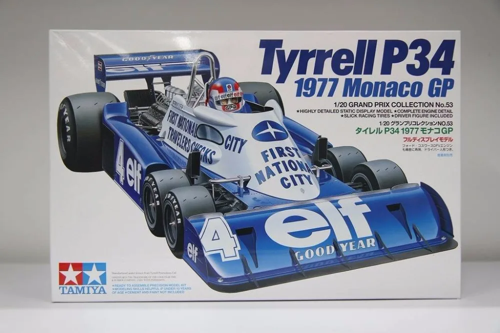 Тамия 20053 1/20 P34 монтажная шкала Monaco GP гоночный автомобиль модель строительные