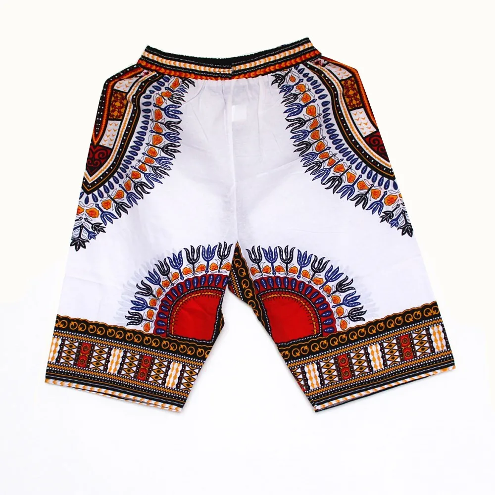 New Fashion Design African Traditional Print Cotton Dashiki Short Men'S African Beach Short Free Shipping