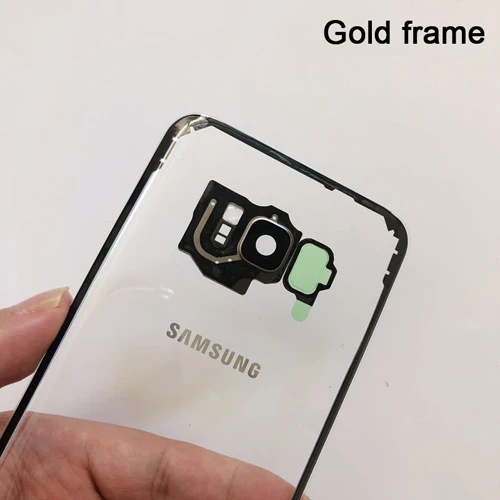 Чехол для задней панели samsung для samsung Galaxy S7 G9300 S7 Edge S7Edge G9350 стеклянная прозрачная задняя крышка - Цвет: Golden