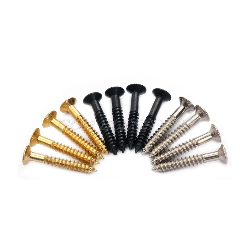 

4x LP Guitar Pickup Surround Screw Humbucker Pickup Ring Mounting Screws